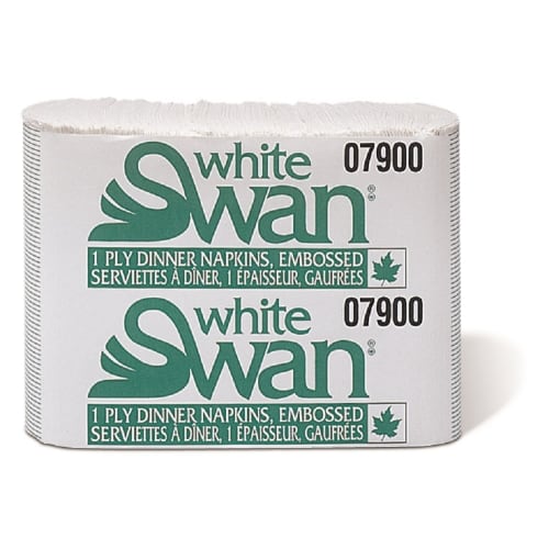 White Swan 1-Ply Dinner, 8 Fold, 12 x 250 sheets